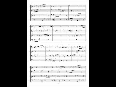 Adriano Banchieri Bolognese, Canzoni alla Francese Libro 2 Canzon 4 La Rustica sopra Vitam eternam.