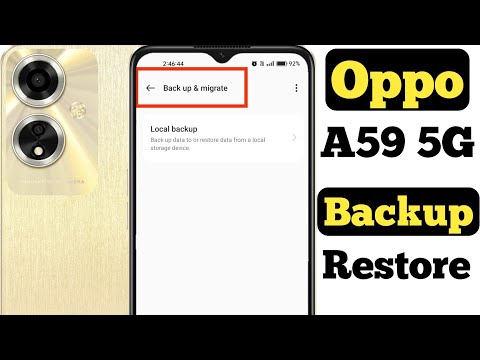 How to backup and restore data in Oppo A59 5G || Oppo A59 5G me data backup aur restore kaise kare |