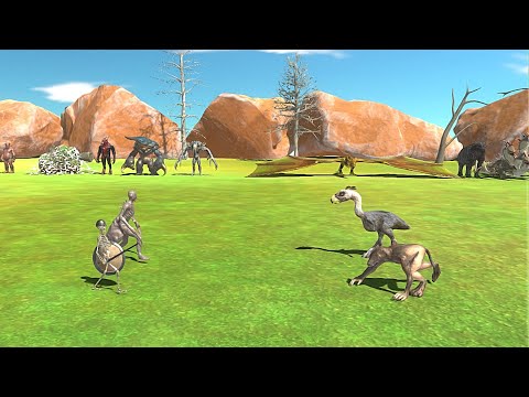 2 VS 2 INFERNALS WITH ALIEN VS FANTASY WITH ANCIENT MAMMALS - Animal  Revolt Battle Simulator