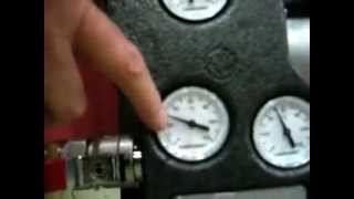 Wood Gasification Boiler showing Accumulator Tank Charging