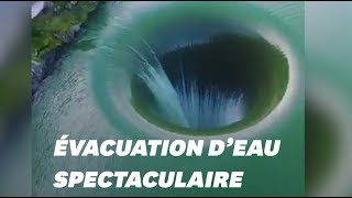Le déversoir géant "Glory Hole" offre des images impressionnantes