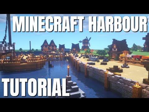 Avomance - How to Make a Harbour in Minecraft Survival FROM SCRATCH: Minecraft Docks with World Download (2020)