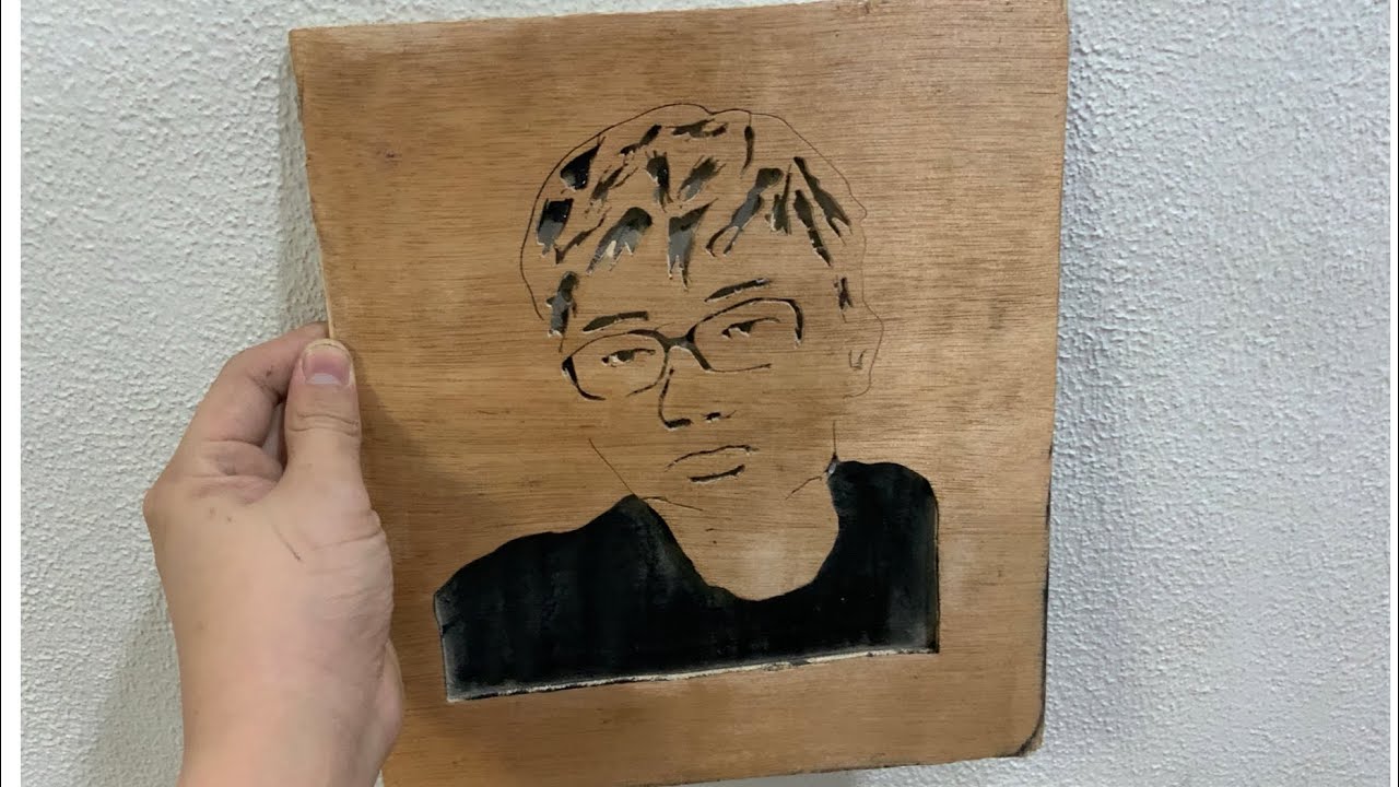 Making a self-portrait on the scroll saw