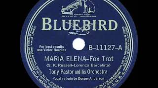 1941 HITS ARCHIVE: Maria Elena - Tony Pastor (Dorsey Anderson, vocal)