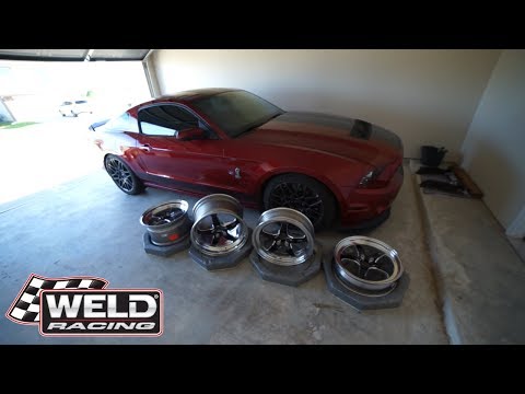 MY NEW WELD DRAG WHEEL SETUP FOR MY SHELBY GT500