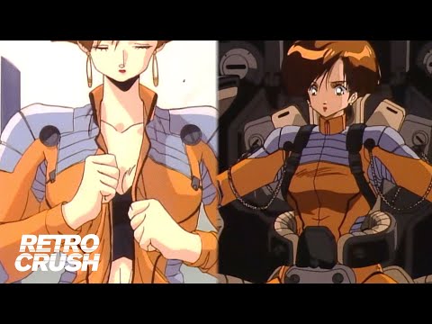 Thumbnail of the video: She's ready to get in the robot... | Metal Skin Panic MADOX-01 (1987)