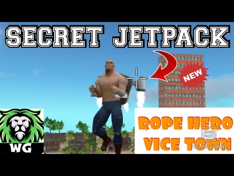 SECRET JETPACK IN ROPE HERO VICE TOWN