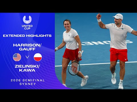 Harrison/Gauff v Zielinski/Kawa Extended Highlights | United Cup 2026 Semifinal