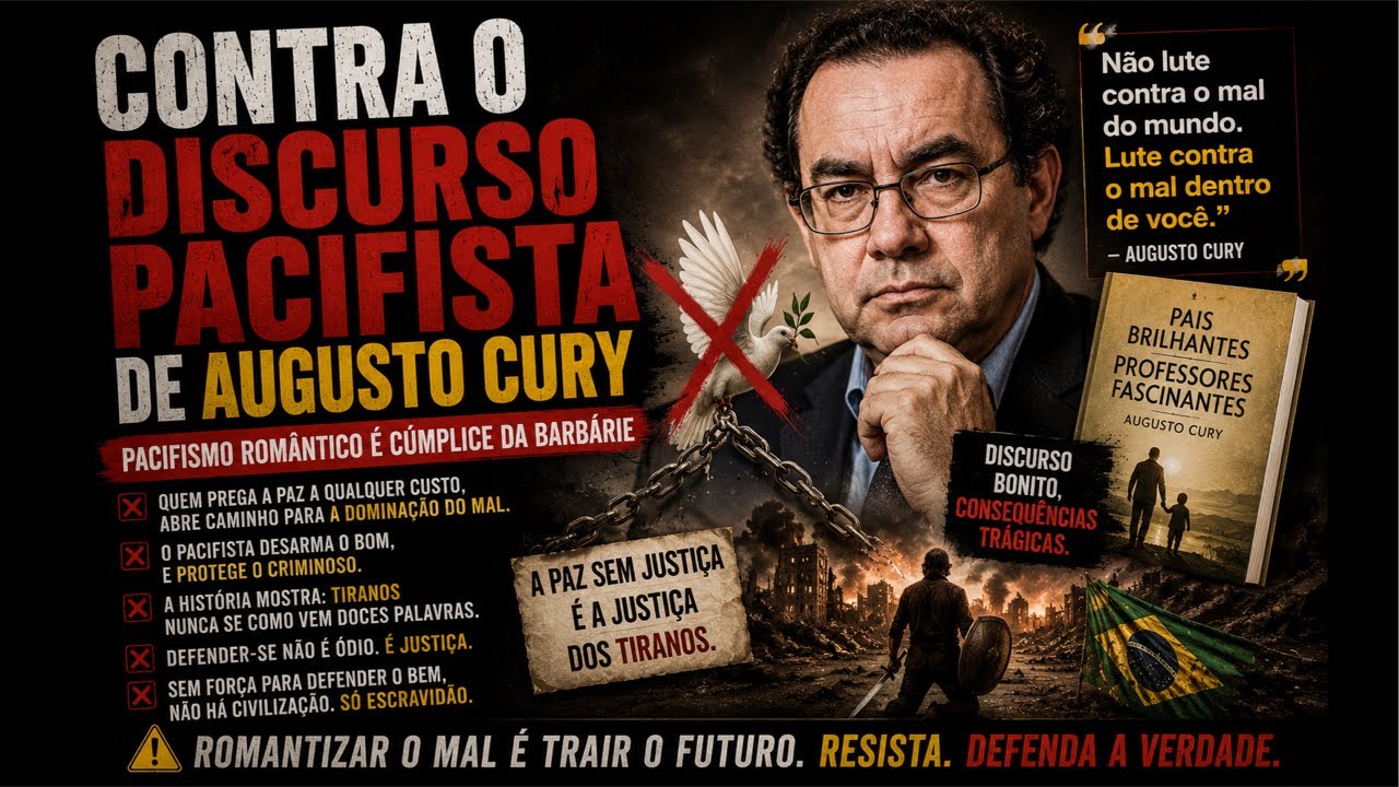 O vomitivo discursinho pacifista de Augusto Cury