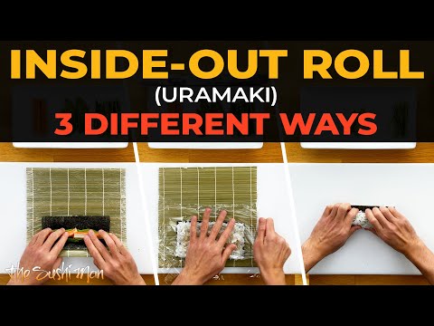 How To Make Uramaki Sushi (INSIDE-OUT ROLL) with The Sushi Man