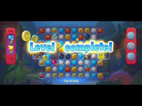 Fishdom gameplay level 2812