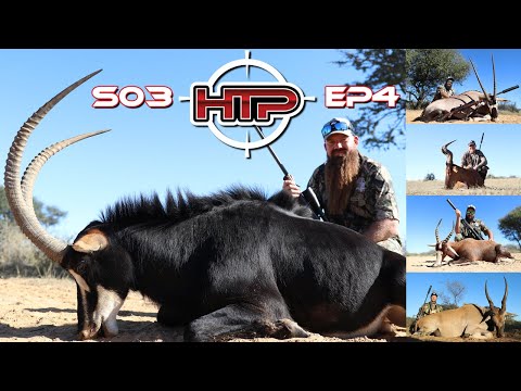 Huntech Pro S03E04 - Kalahari Kaya Safaris hunting Eland, Sable, Red Hartebeest and Gemsbuck