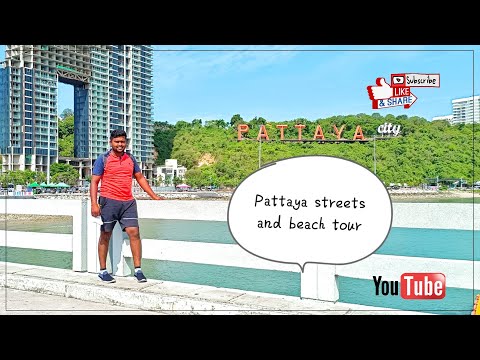 Pattaya streets and beach tour, coral island