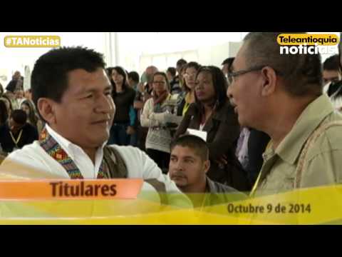 Titulares de Teleantioquia Noticias -jueves 9 de octubre de 2014