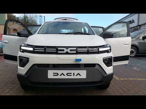 BRAND NEW DACIA SPRING EXPRESSION 45 HP 100% ELECTRIC in WHITE @ Dacia Croydon
