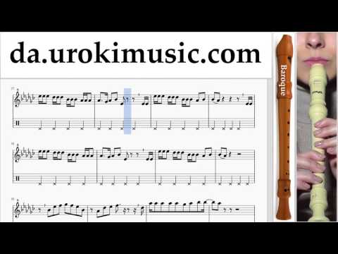 Blokfløjteundervisning (Barok) Charlie Puth - Attention Uddannelse Metode Del 2 um-i246