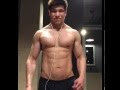 Muscle pecs workout and posing Jan 2016