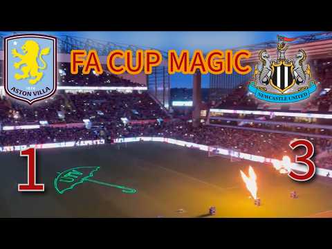 Aston Villa vs Newcastle FA Cup 2026  Incredible Fire & Lights Show