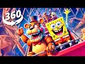 Freddy Fazbear vs SpongeBob 360 Roller Coaster Showdown