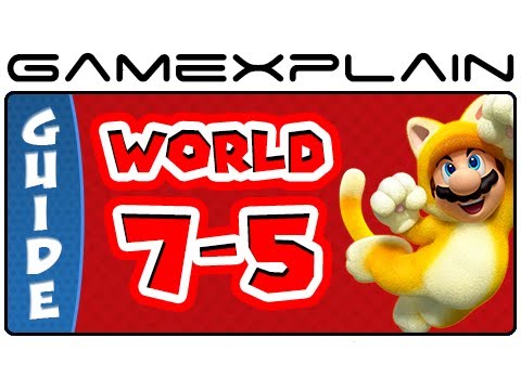 Part of a video titled World 7-5 Green Stars & Stamp Locations Guide & Walkthrough
