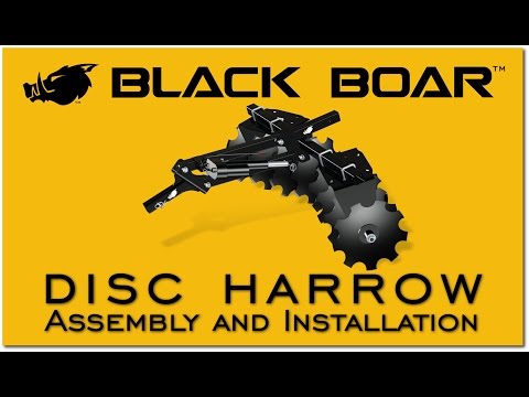 Black Boar Disc Harrow: Assembly and Installation
