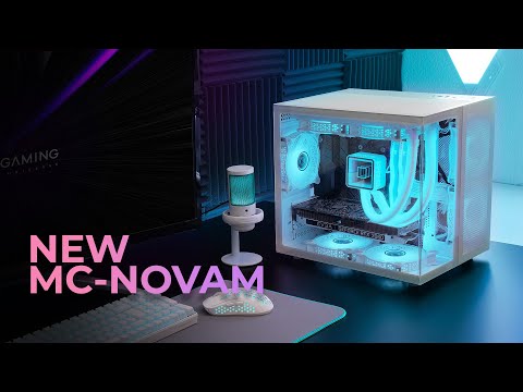 Корпус Mars Gaming MC-NOVAM White MicroATX Mini Tower с закаленным стеклом Б/В - фото 1 - id-p2972990283