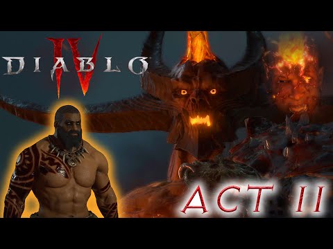 ⛥Diablo 4 - Barbarian Walkthrough + Sides [Hardcore] - Act 2⛥
