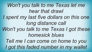 Tracy Byrd - Talk Me To Texas Lyrics