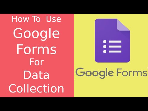✓ How to use Google Forms For Data Collection | Complete Tutorial for Beginners #GoogleForms