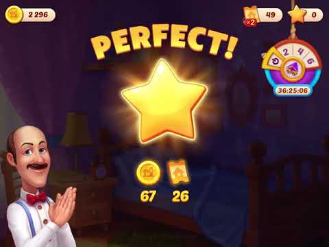 Homescapes Level 4164 With No Boosters - Flower Shop: Clean The Windows