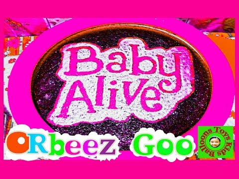 ORBEEZ CRUSH Baby Alive Doll Eats Letters Moshi Goo Learn To Read + Learn How To Do Glitter Painting Video