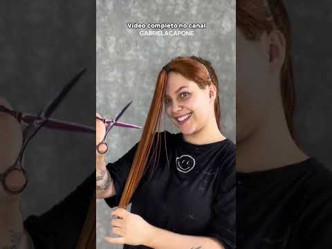 Cortando o cabelo sozinha em casa