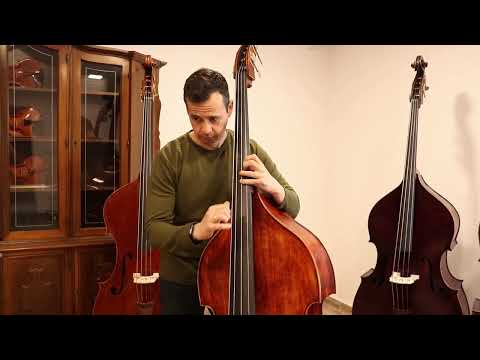 Gamba Double Bass 3/4 Antique Style - Hand-Made in Romania #15 image 22