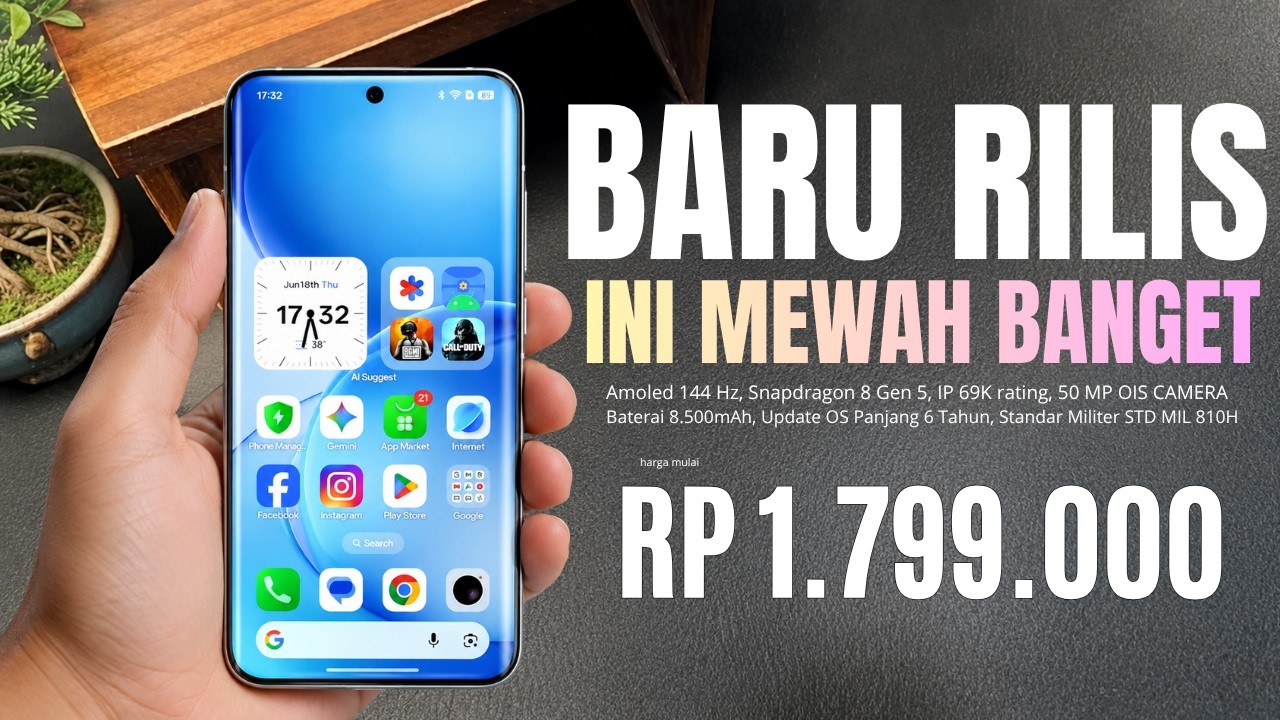 BARU RILIS SEMEWAH INI‼️RAM 12/512 GB, 8.500MAH - HP TERBARU DAN TERBAIK AGUSTUS 2026