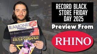 Record Store Day Black Friday 2025 Preview from Rhino Records - Alice Cooper, Doors, Ramones & more!