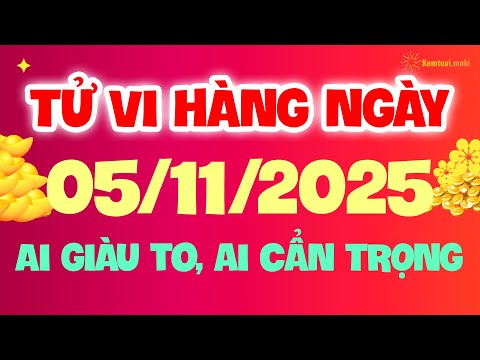 Tử vi phương đông thứ 4 ngày 5/11/2025