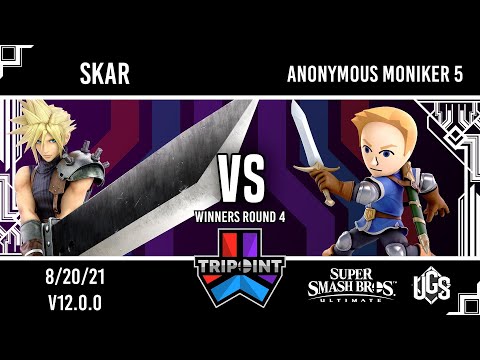Tripoint Smash 110 - Winners Round 4 - Skar(Cloud) Vs. Anonymous Moniker 5(Mii Swordfighter)