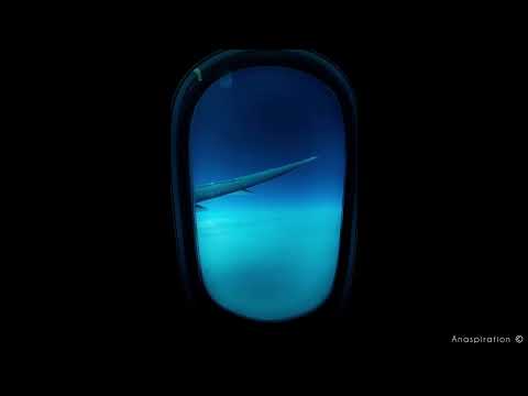 Airplane Window |  White Noise  | Sleep - Study - Relax | 1 Hour Plane Ambiance | 4K Video UHD |