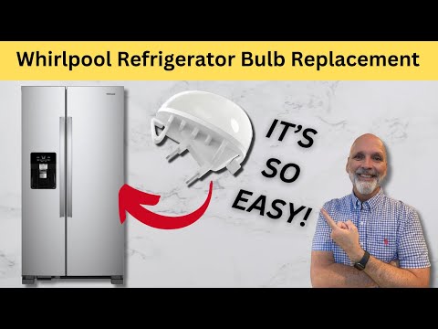 How to Replace a Light Bulb for Whirlpool Refrigerator Freezer | DIY Tutorial
