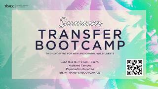 ACC Transfer Services Bootcamp Summer 2026 | Student Transfer Panel