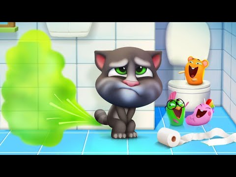 Fedorento Tom e a Pegadinha Misteriosa  ⭐ Talking Tom LIVE  ⭐   Desenhos Animados