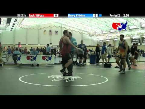 University Nat`ls GR 120 KG / 264.5 lbs: Zack Wilcox vs. Henry Chirino