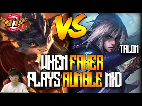 When Faker plays Rumble Mid vs Talon Korean soloq Challenger Gameplay