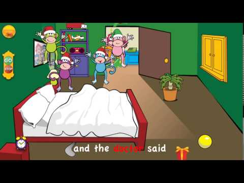 Five Little Monkeys Christmas clip - YouTube