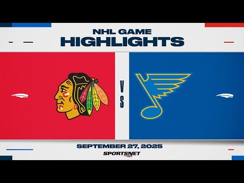 NHL Preseason Highlights | Blackhawks vs. Blues - September 27, 2025
