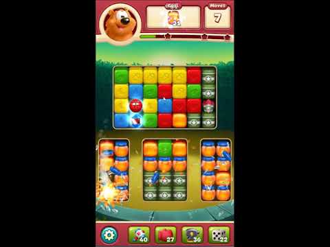 Toon Blast Level 2443 - NO BOOSTERS 🐻🐺🐱 | SKILLGAMING ✔️