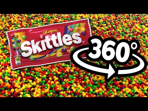 50,000 Skittles POV - 360° Video 🌈