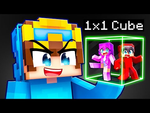 Trapping Friends in Tiny Cube in Minecraft!