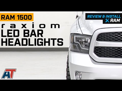 2009-2018 RAM 1500 Raxiom LED Bar Headlights; Black Housing Review & Install
