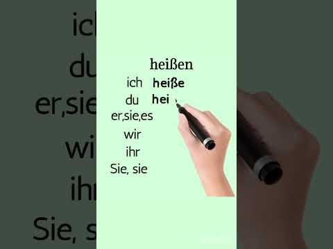 heißen I verb Konjugation A1 #deutsch_lernen